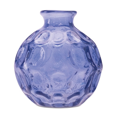 Blue Bubble Glass Bud Vase (Set of 2)