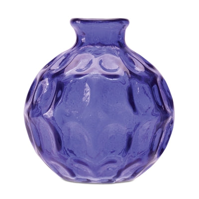 Blue Bubble Glass Bud Vase (Set of 2)