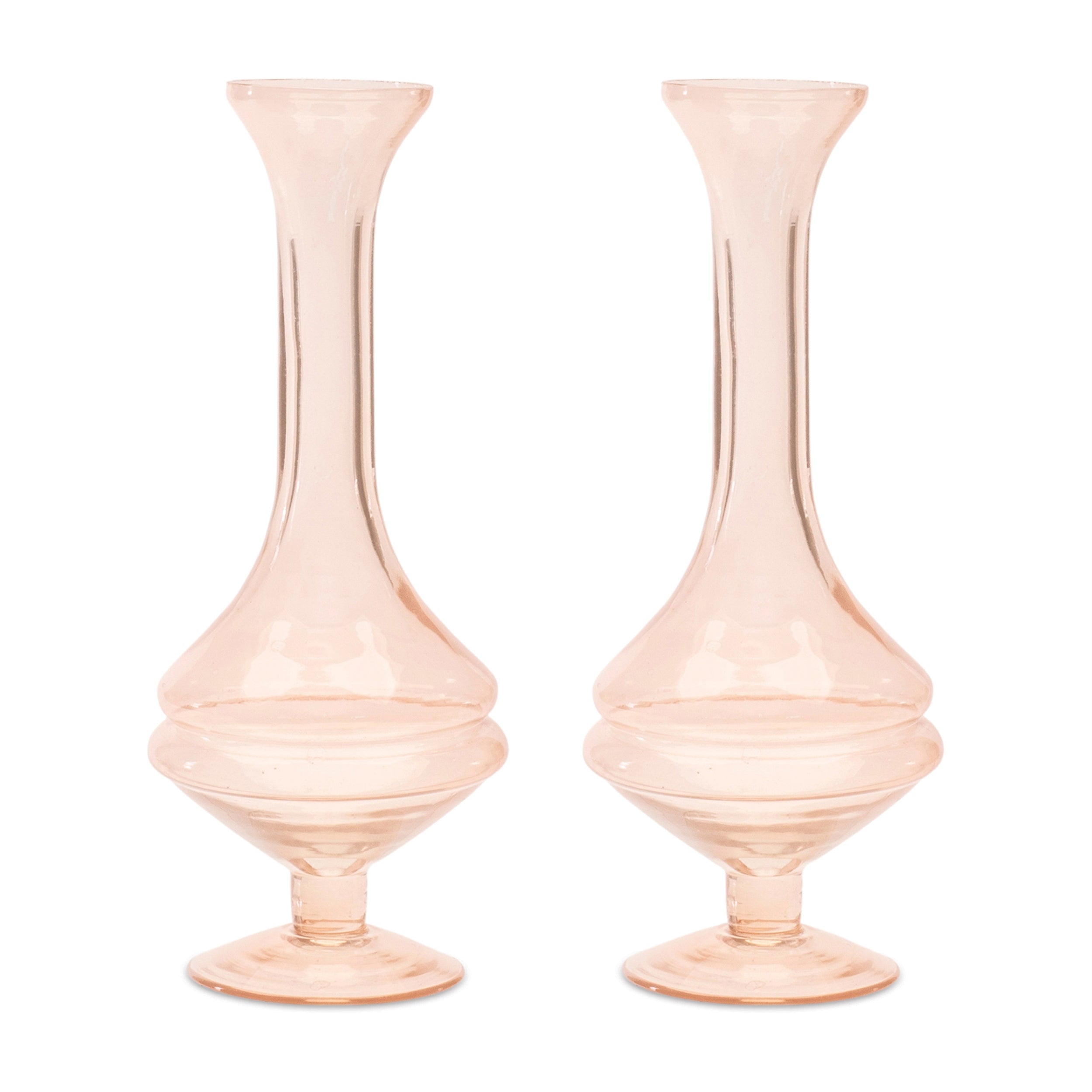 Bud Vase (Set of 2) 8.5"H Glass