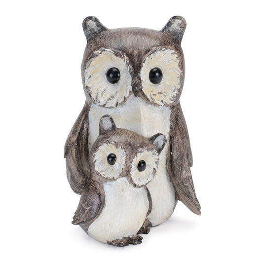 Owl w/Baby (Set of 4) 5"H Resin