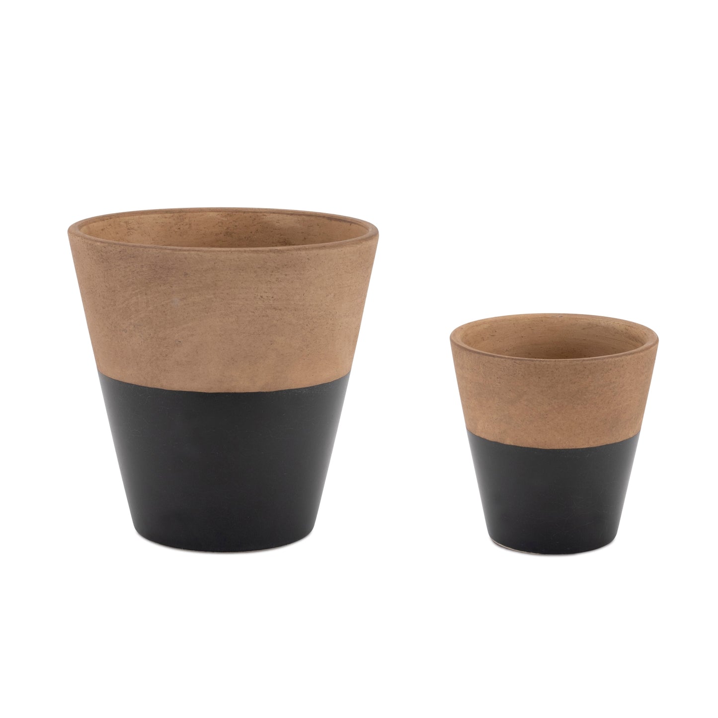 Container (Set of 2) 4"D x 4"H, 6"D x 5.75"H Terra Cotta