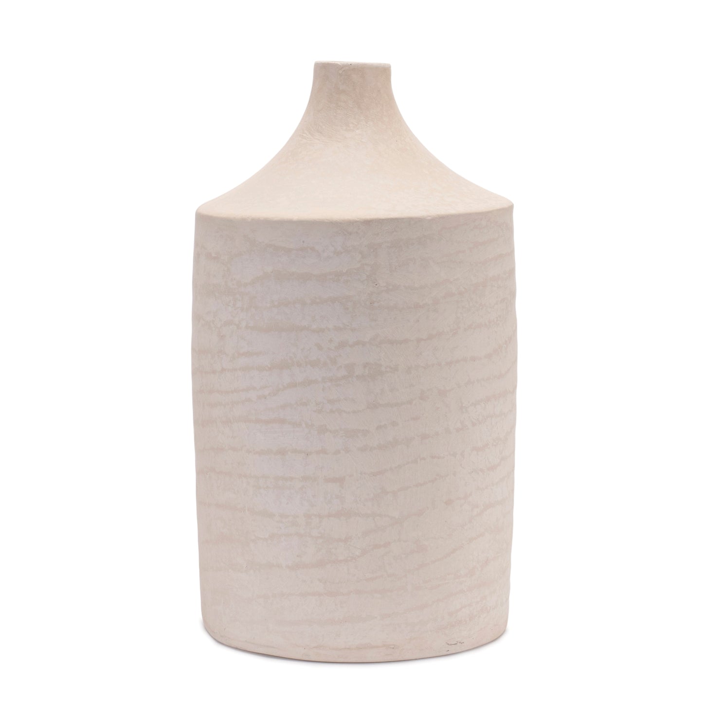 Vase 10"D x 18"H Recycled Paper/Chalk Powder