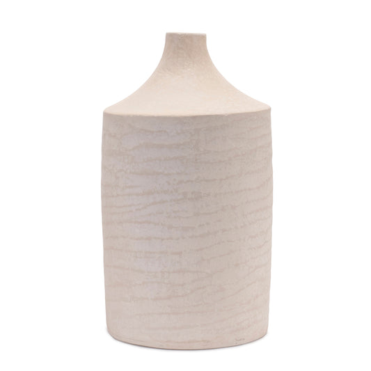 Vase 10"D x 18"H Recycled Paper/Chalk Powder