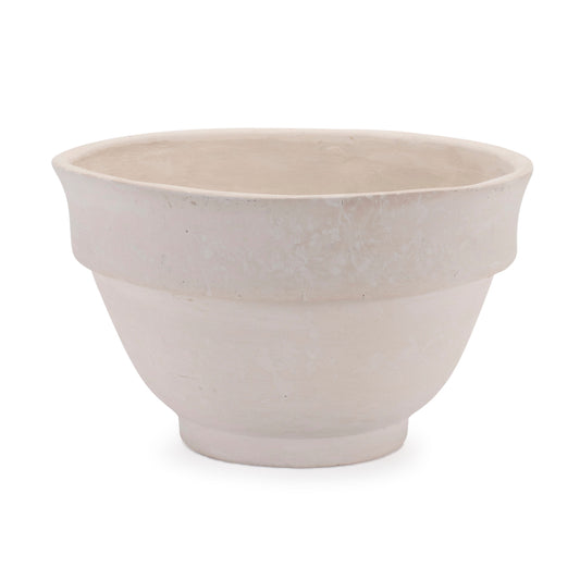 Bowl 10"D x 6"H Recycled Paper/Chalk Powder