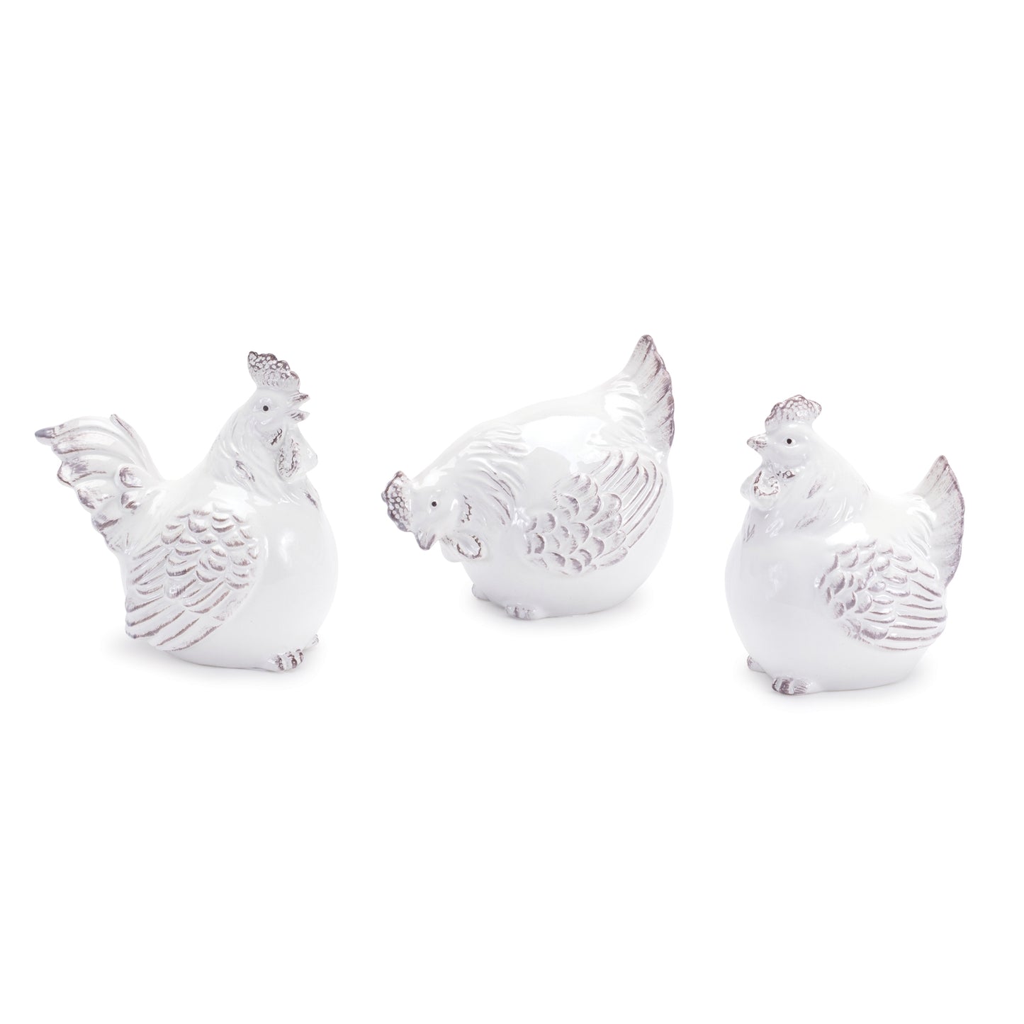 Chicken (Set of 6) 4.25"H Ceramic