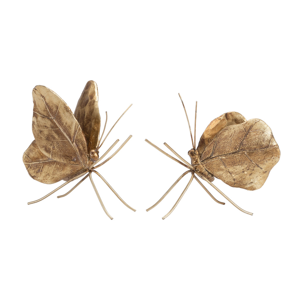 Butterfly (Set of 2) 4"H, 4.5"H Resin