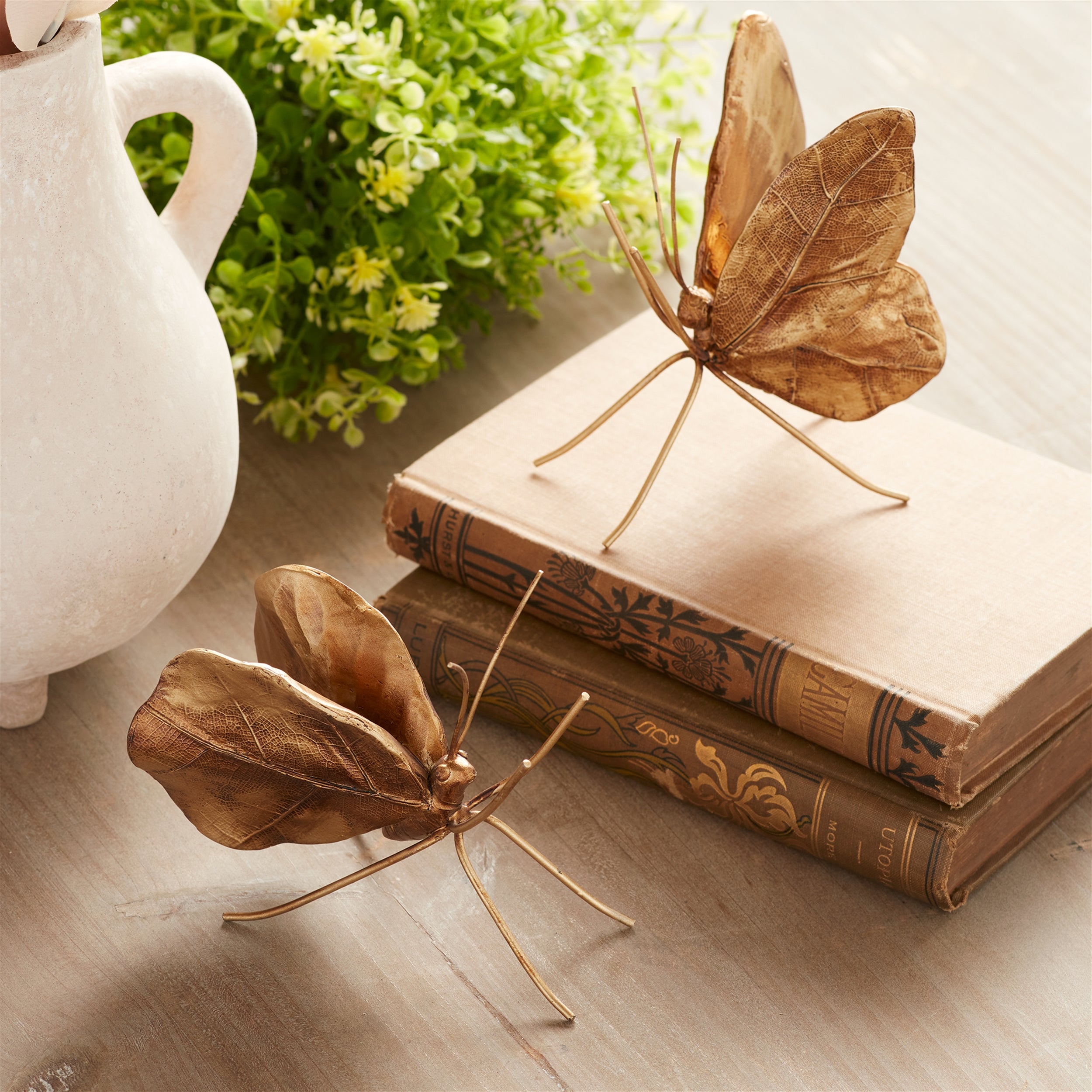 Butterfly (Set of 2) 4"H, 4.5"H Resin