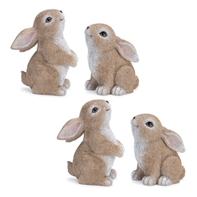 Woodland Bunny Figurine (Set of 4)