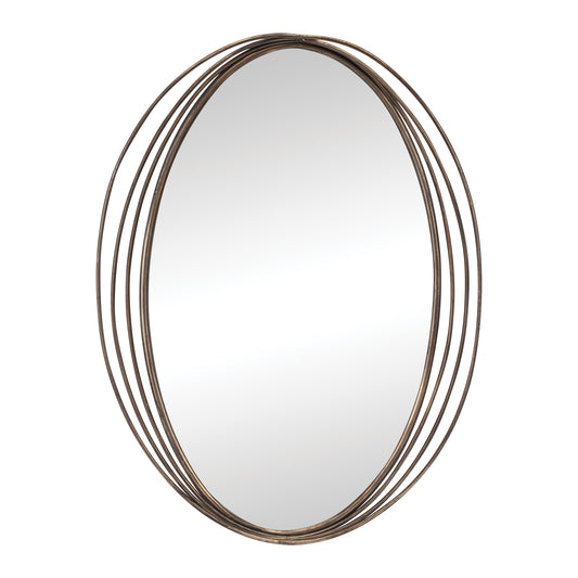 Wall Mirror 23"L x 30"H Metal/Glass