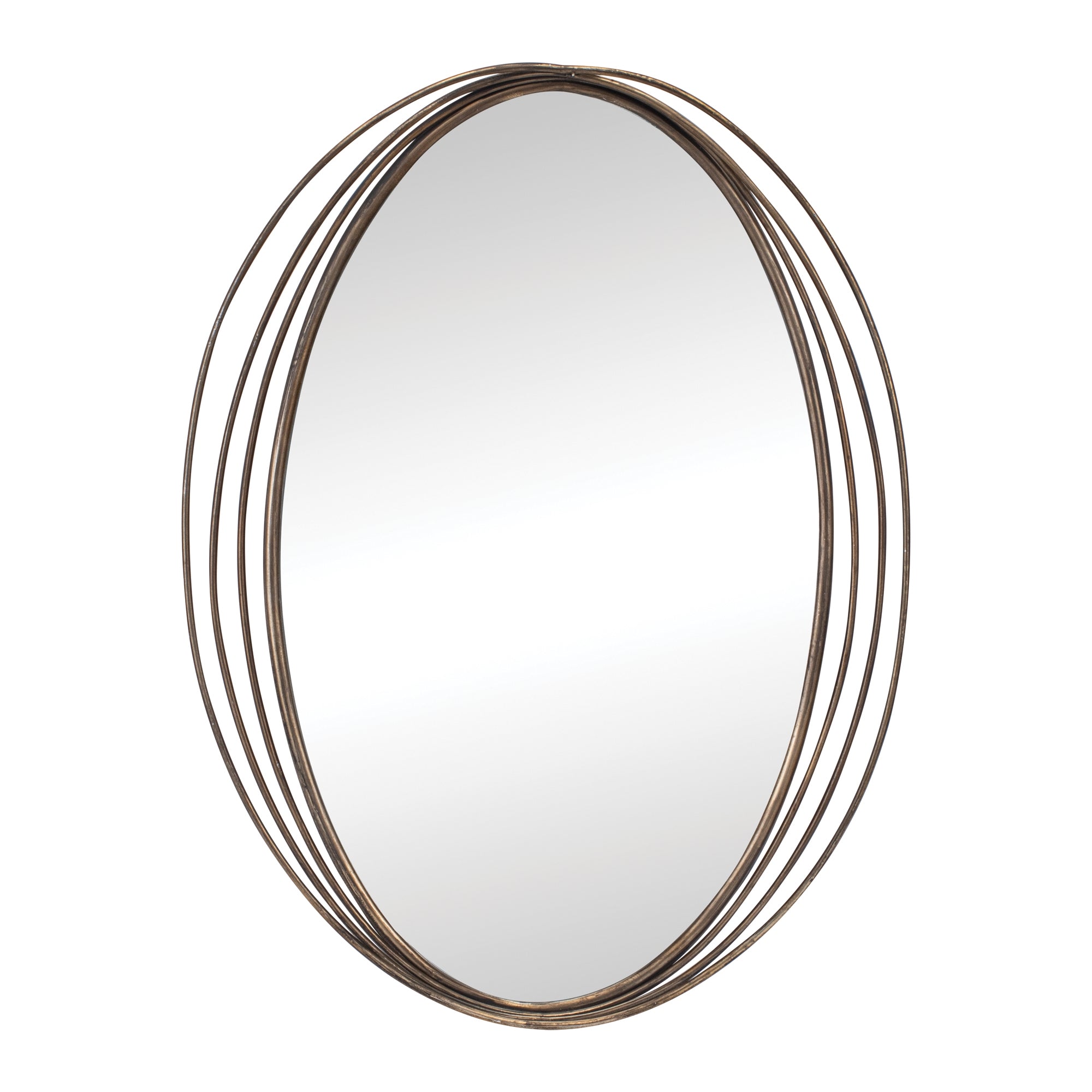 Modern Oval Wall Mirror 30"H