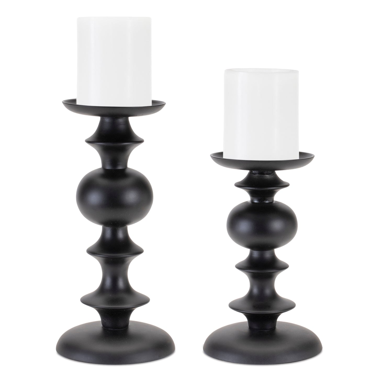 Candleholder (Set of 2) 10"H, 13"H Aluminum