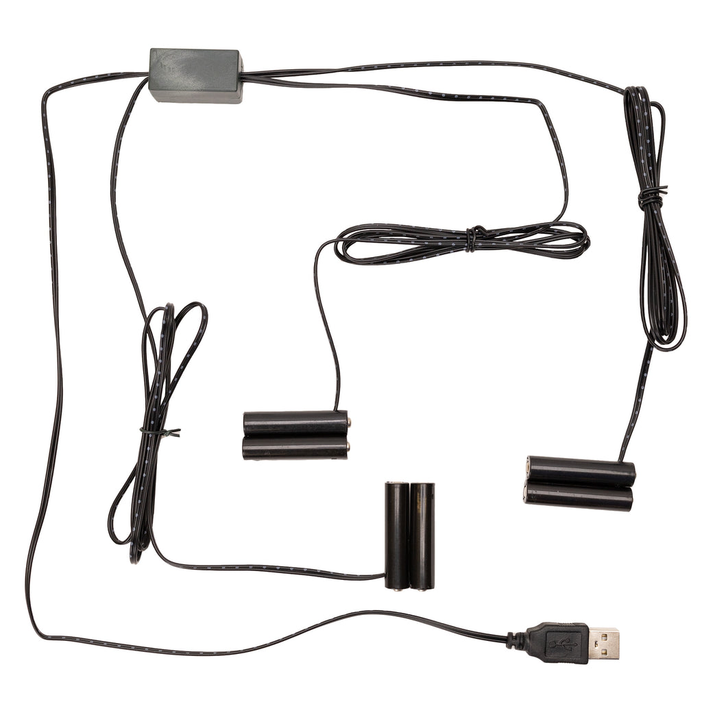 No More Batteries 2 AAA Replacement w/ 3 to 1 Connector (Set of 2)