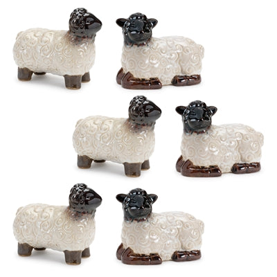 Mini Sheep Figurine (Set of 6)