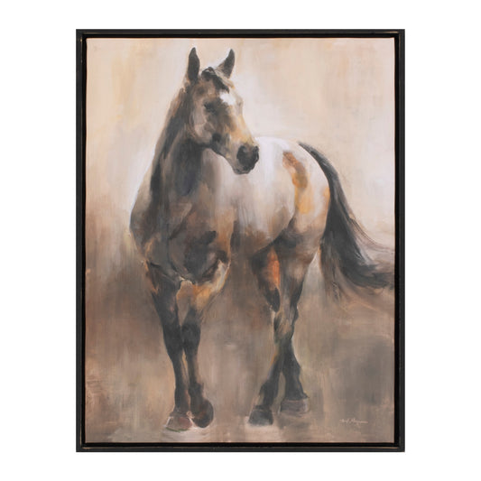 Horse Print 18"L x 24"H Canvas/Wood