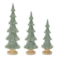 Glittered Pine Tree (Set of 3)