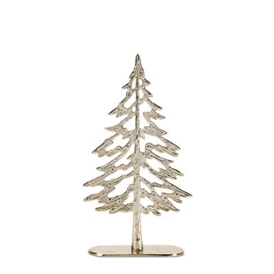 Tree (Set of 2) 10.5"H, 12.5"H Aluminum/Wood