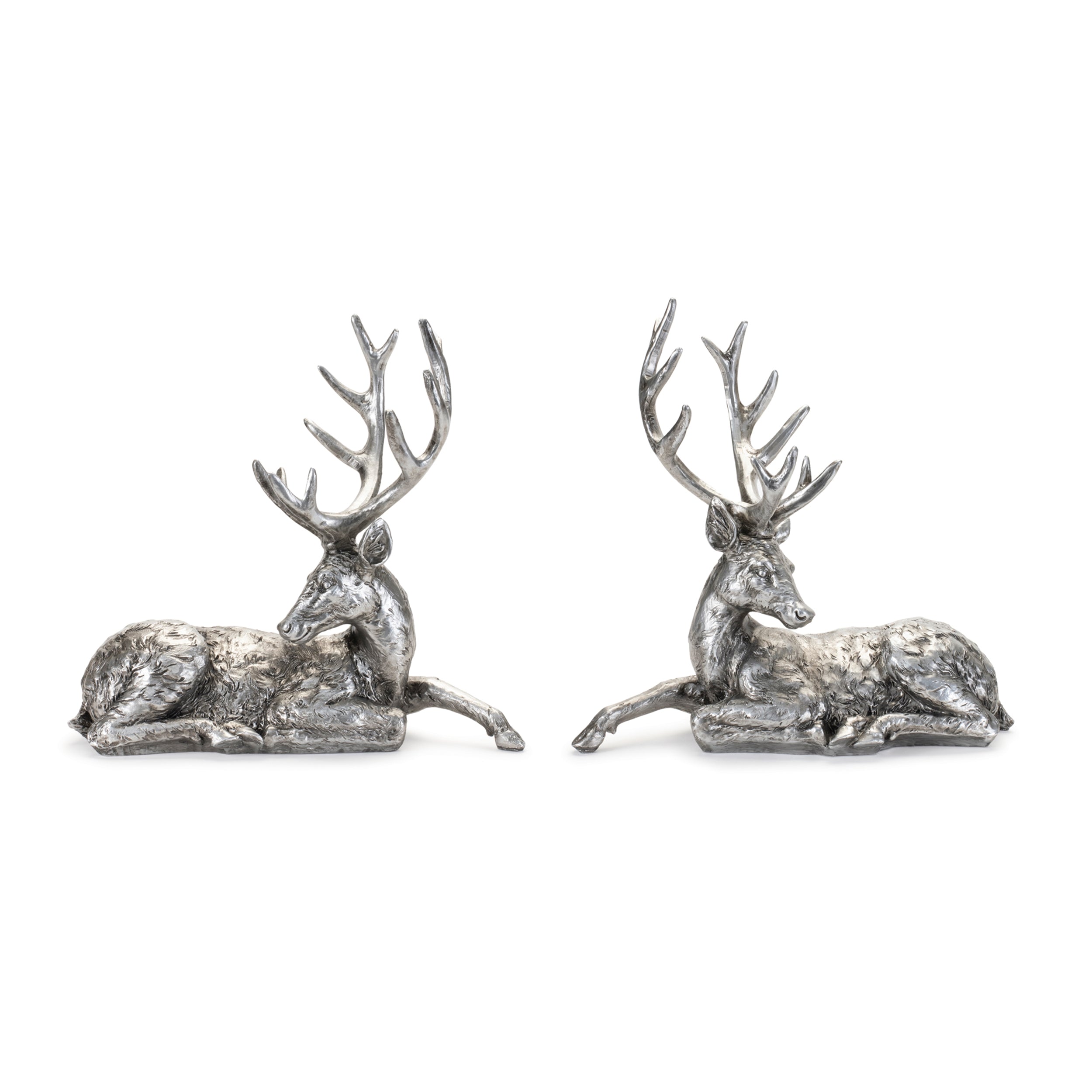 Metallic Deer Statue (Set of 2)