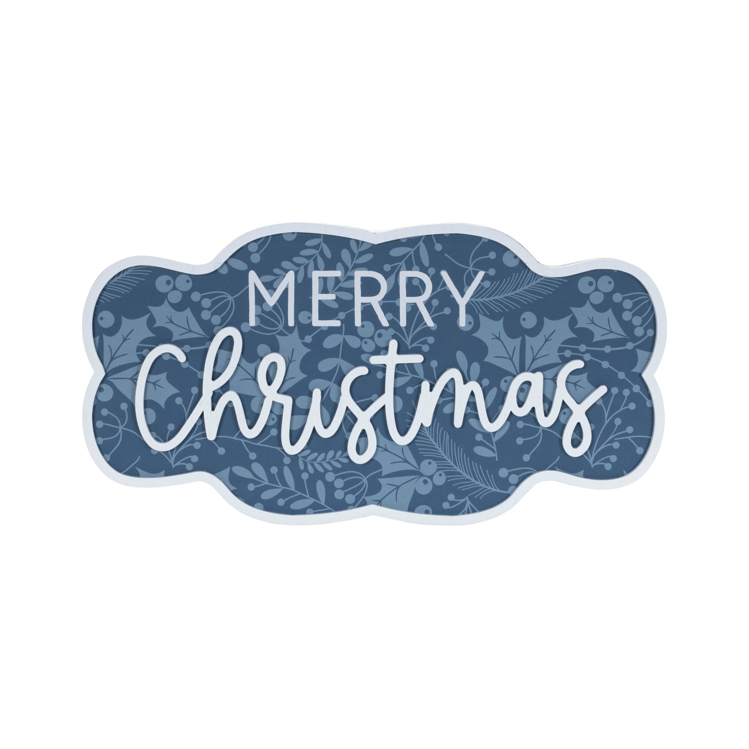 Wood Christmas Sentiment Sign (Set of 2)
