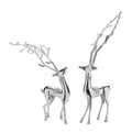 Metal Deer Statue (Set of 2)