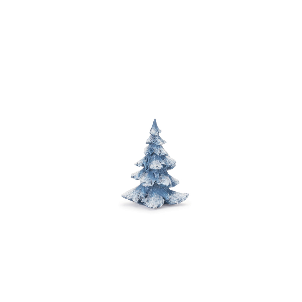 Flocked Pine Tree (Set of 4)
