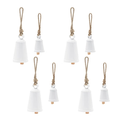 Rustic Metal Bell Ornament (Set of 8)