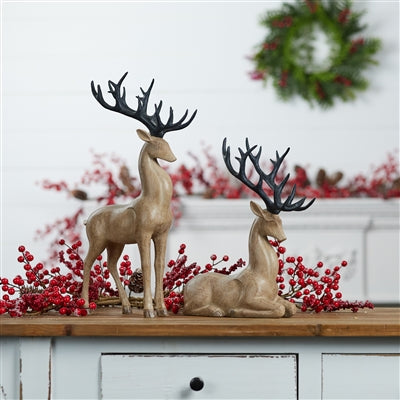 Modern Deer Figurine (Set of 2)