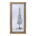 Framed Tis the Season Pine Tree Print 18"H