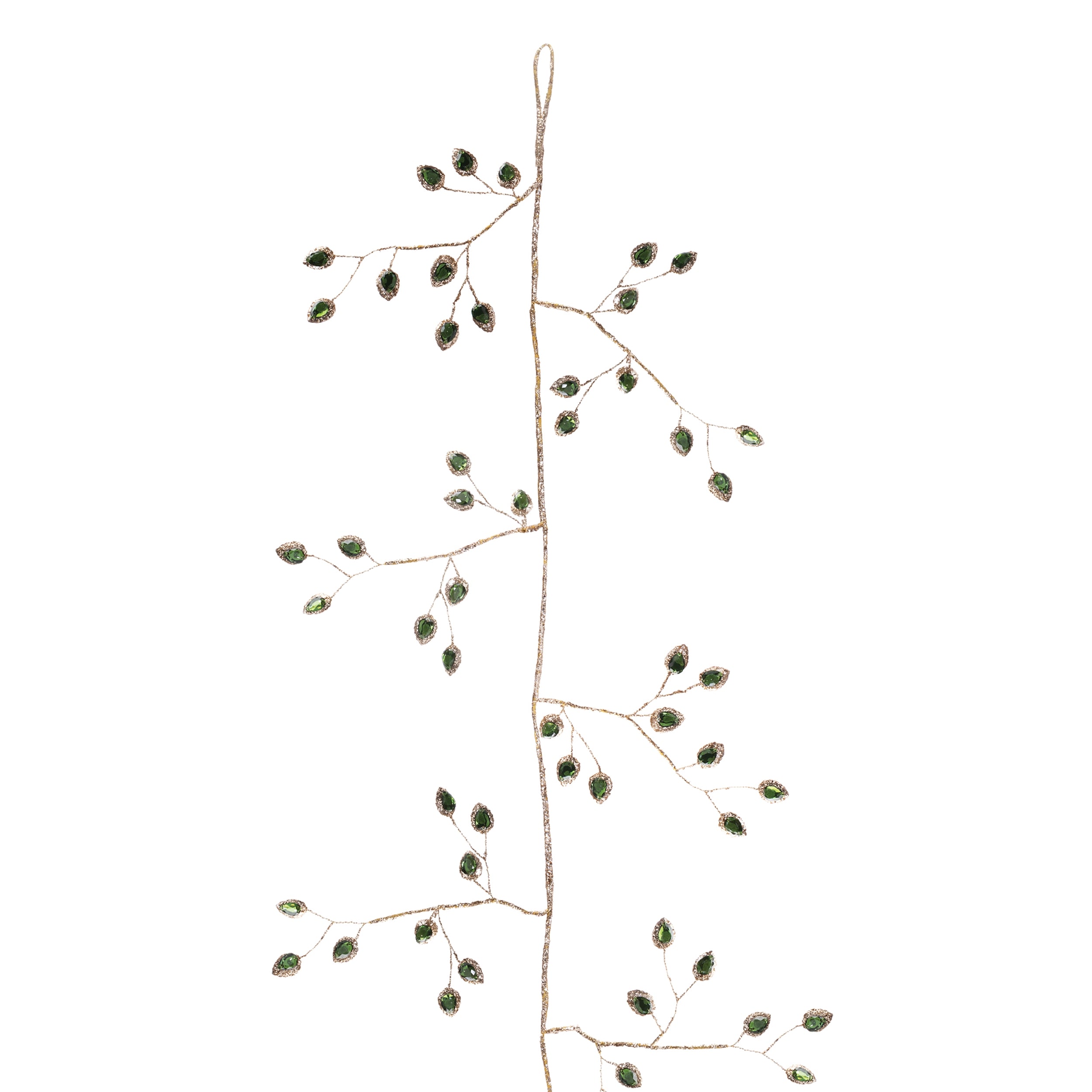 Jeweled Bead Leaf Garland (Set of 2)