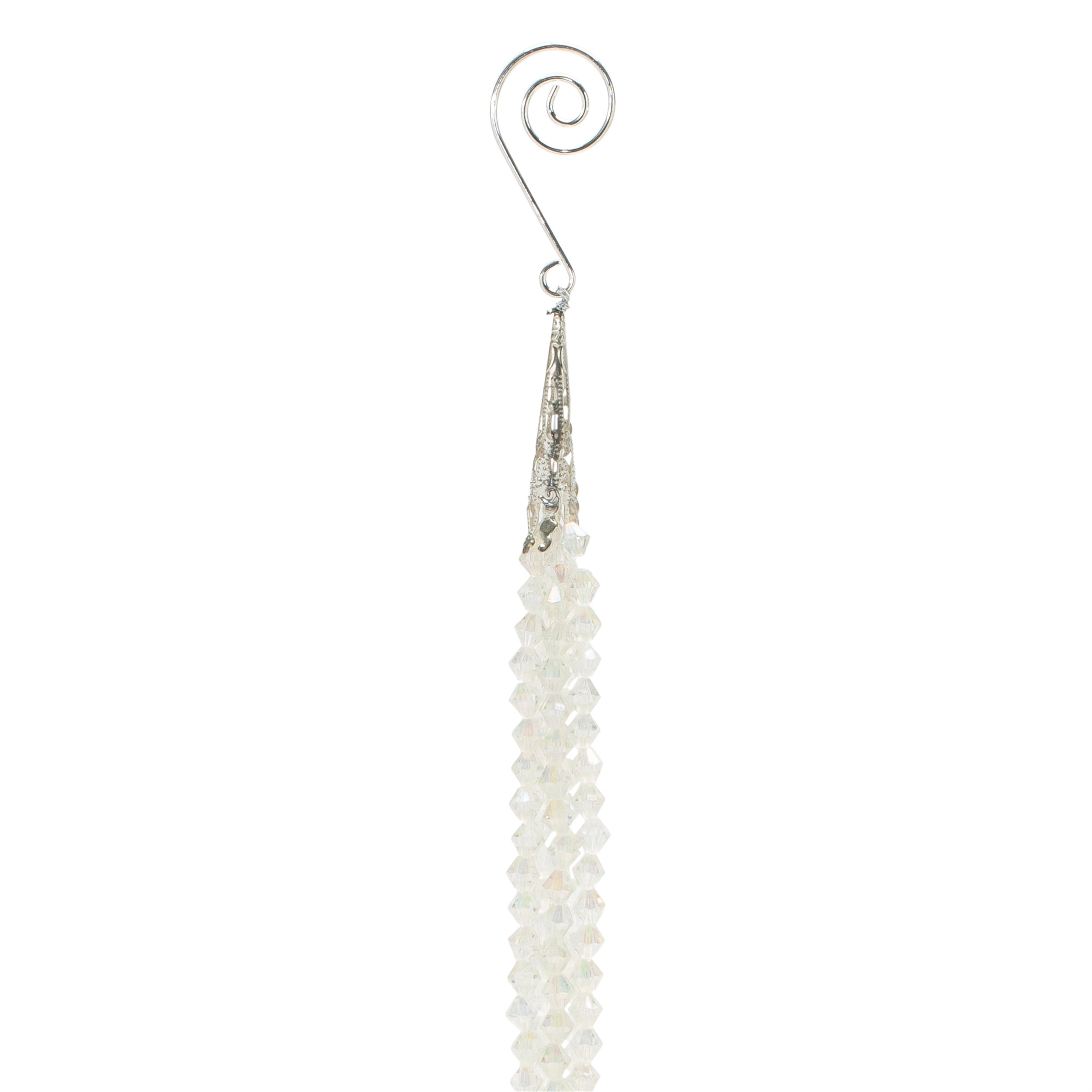 Iridescent Bead Drop Ornaments – Set of 12