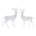 Winter Deer Statue (Set of 2)