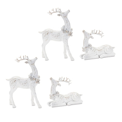 Winter Deer Figurine (Set of 4)