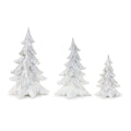 Glittered Pine Tree (Set of 3)