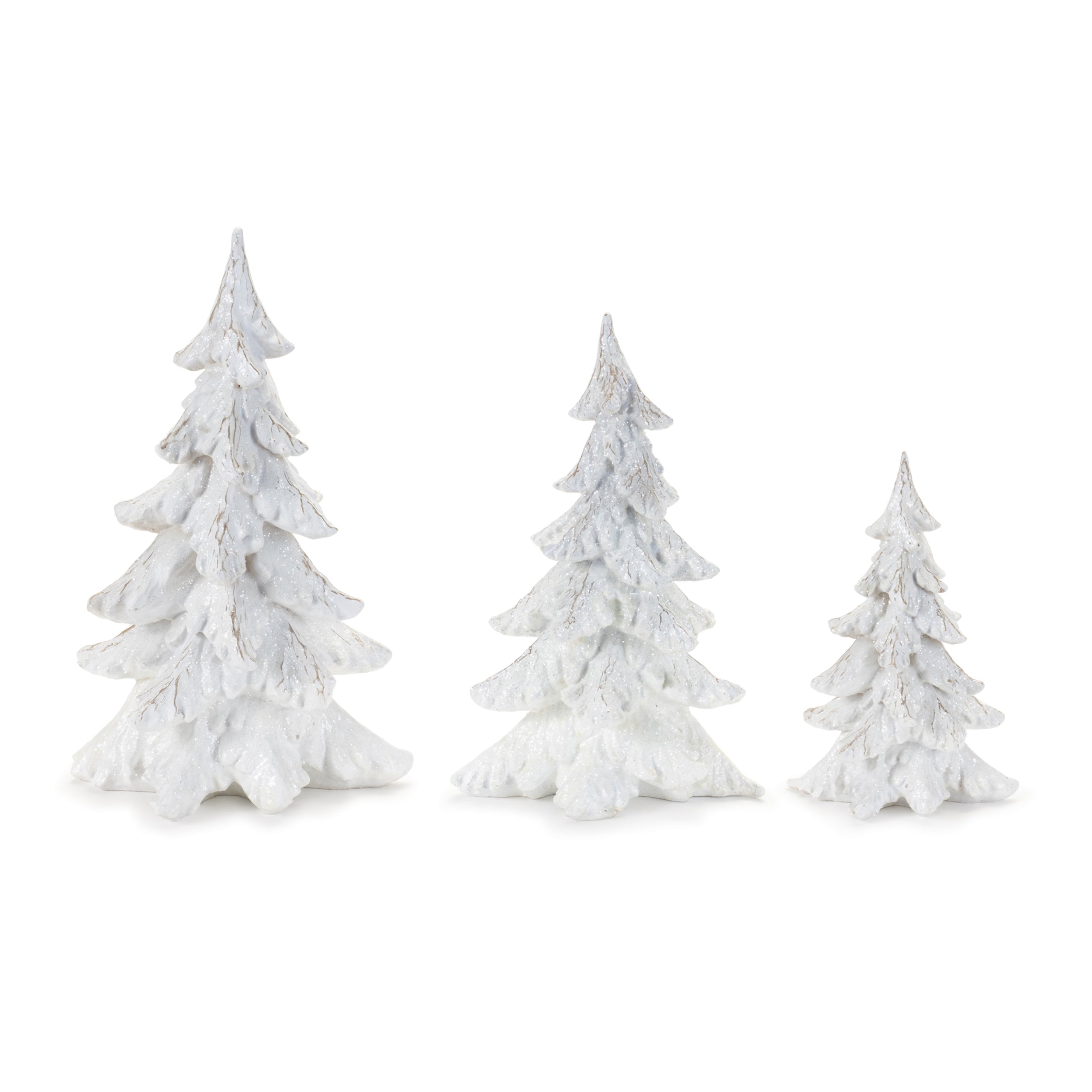 Glittered Pine Tree (Set of 3)