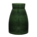 Green Glass Vase (Set of 2)