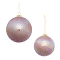 Iridescent Beaded Glass Ornament (Set of 4)