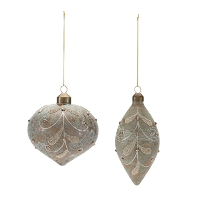 Beaded Glass Ornament (Set of 12)