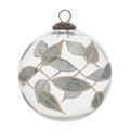 Leaf Etched Ball Ornament (Set of 4)