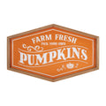 Framed Metal Farm Fresh Pumpkins Sign 19.5"L