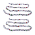 Tinsel Sleigh Bell Ornament Garland (Set of 2)
