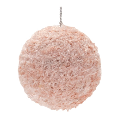 Furry Ball Ornament (Set of 4)