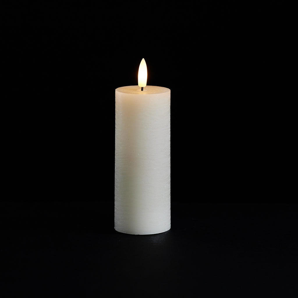FIA Wick Ivory Pillar Candle (Set of 4)