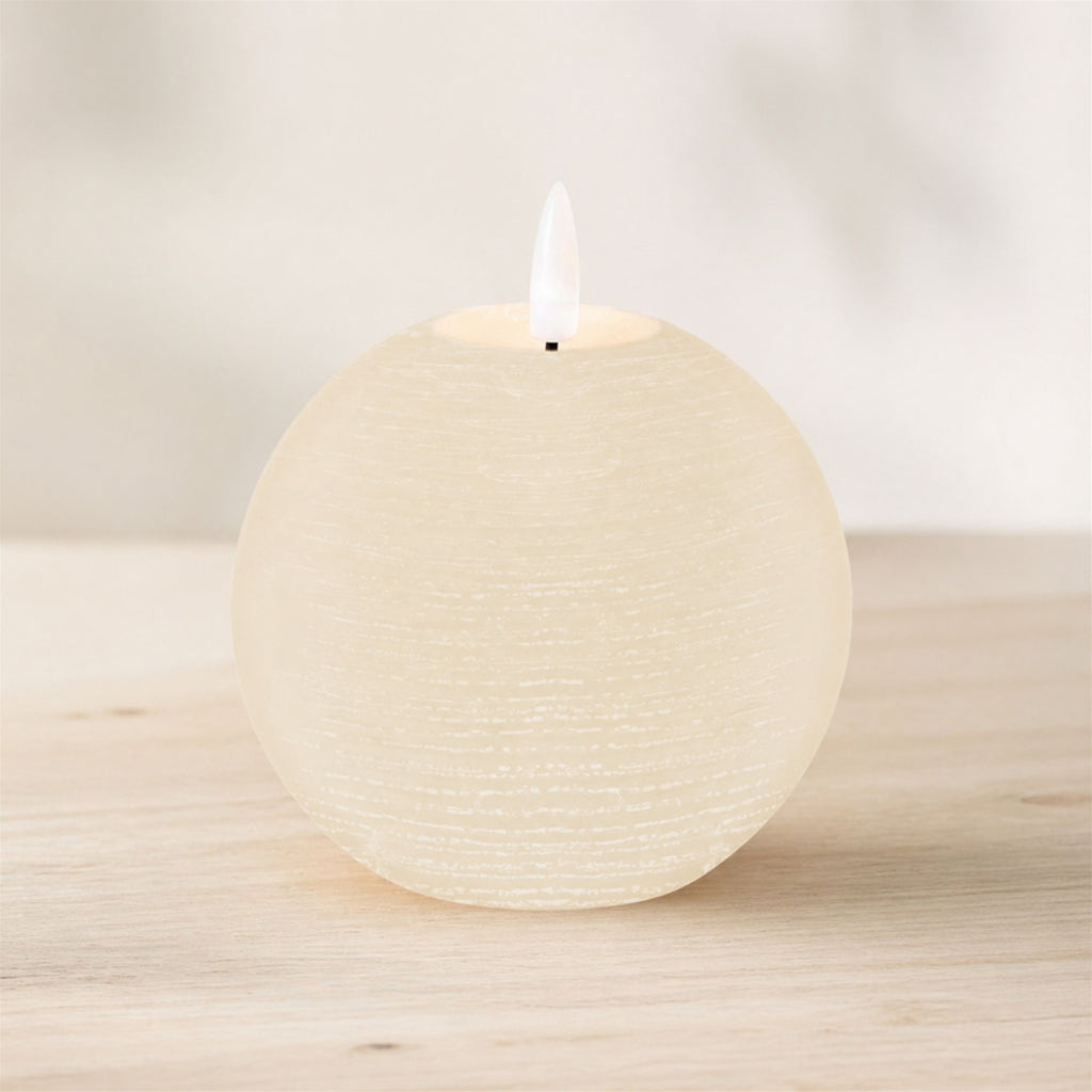 FIA Wick Ivory Round Candle (Set of 2)