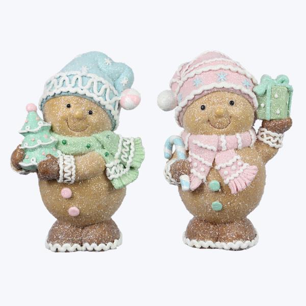 Resin Sparkly Gingerbread Man-2 pcs