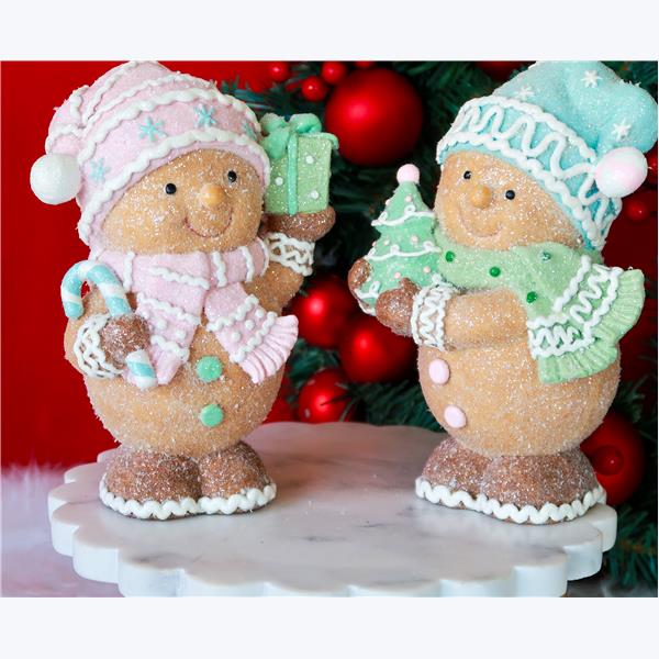 Resin Sparkly Gingerbread Man-2 pcs