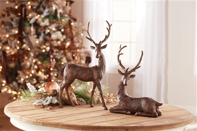 Winter Deer Figurine (Set of 2)