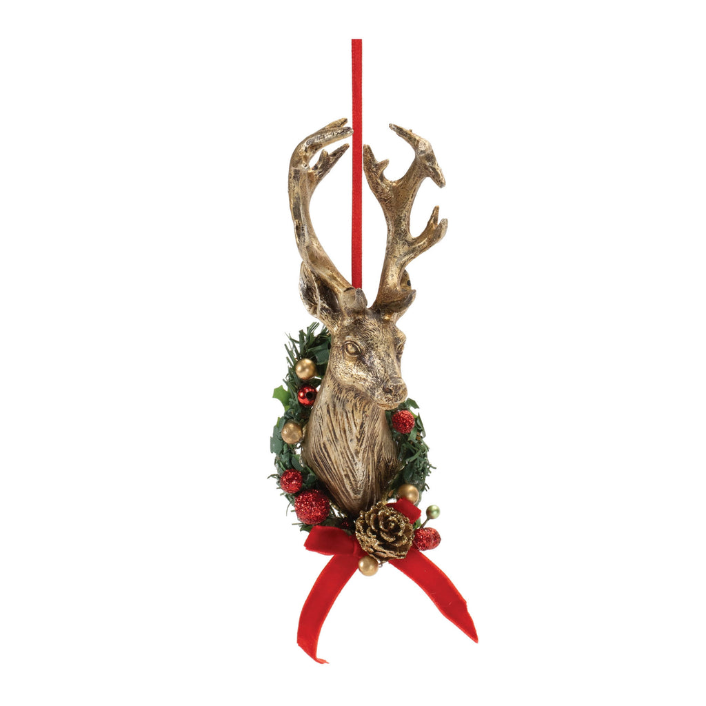 Deer Head Mount Ornament (Set of 6)