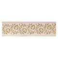 Ornate Embroidered Leaves Wired Ribbon 4" x 5 Yds.