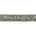 Glittered Merry Christmas Wired Ribbon 4" x 5 Yds.