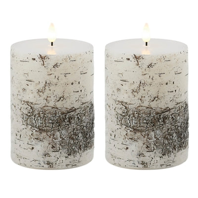 FIA Wick Candle (Set of 2) 3.5"D x 5"H Wax/Plastic 2 C Batteries Not Included