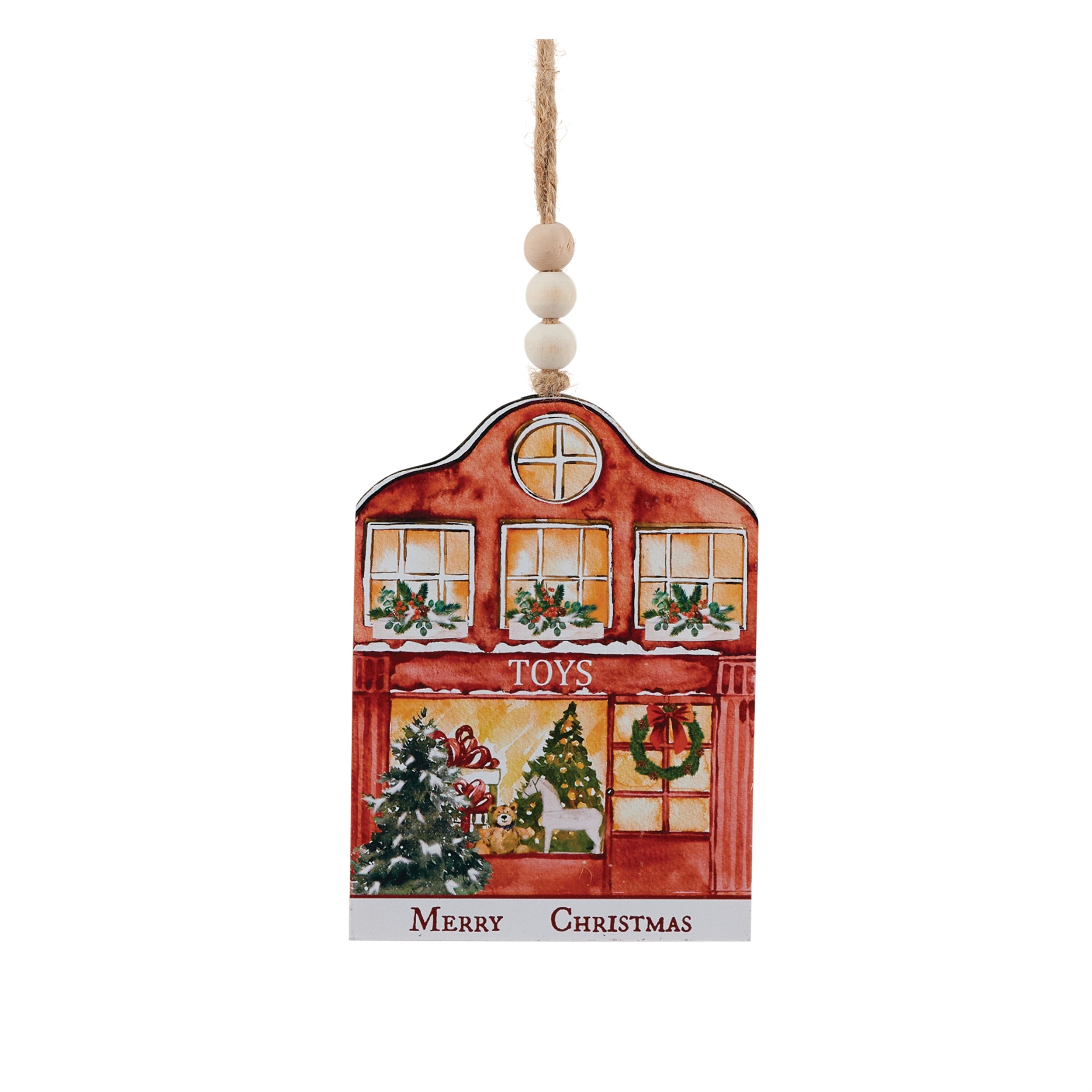 Vintage Shop Ornament (Set of 3)